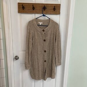 Coldwater Creek Tan Cardigan Sweater